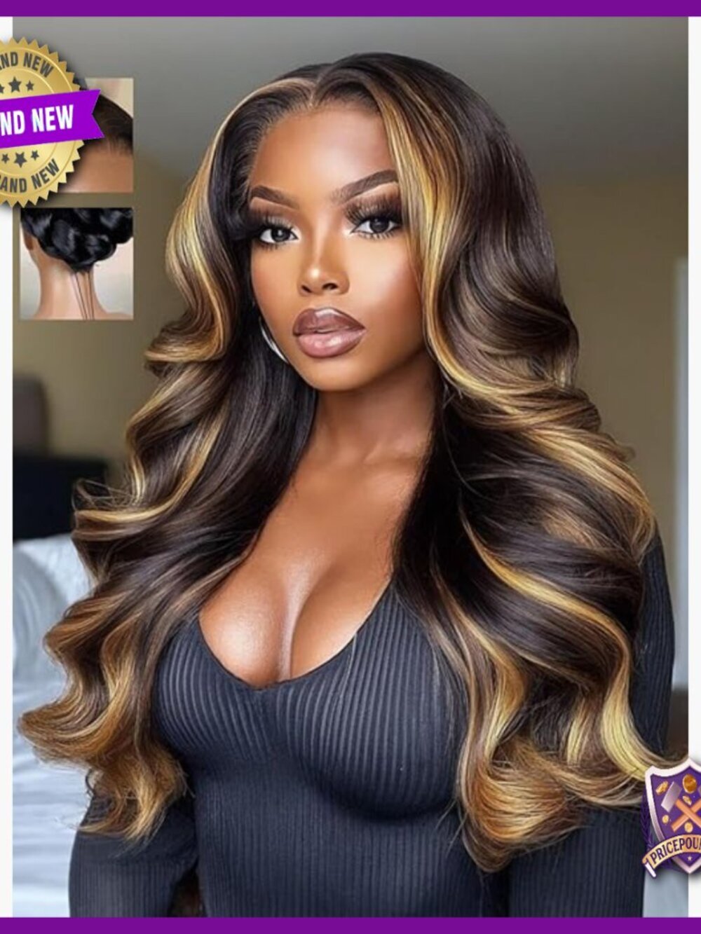 Pre-Cut Human Hair Wig Glueless HD Lace Closure Body Wave 18 Inch